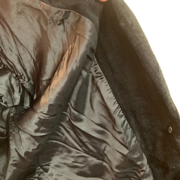 Vintage Dana Brooke black soft suede jacket size 6 oversized fits larger - Picture 10 of 15